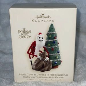 Hallmark Sandy Claws Going To Halloweentown Nightmare Before Christmas 2007 KE